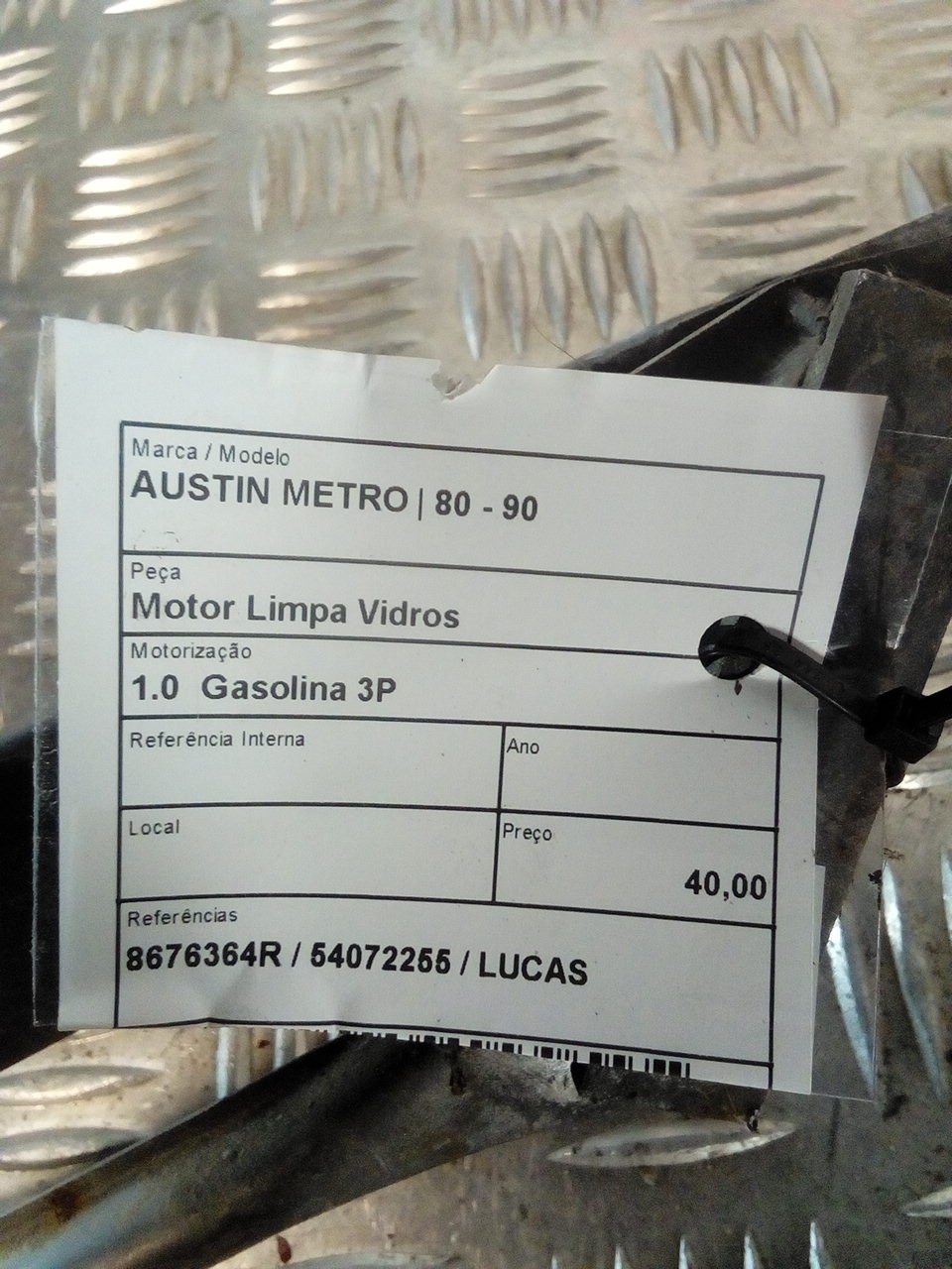Motor Limpia Delantero AUSTIN METRO | 80 - 90 Imagem-3