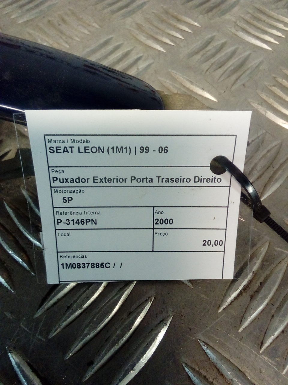 Puxador Exterior Porta Traseiro Direito SEAT LEON (1M1) | 99 - 06 Imagem-3