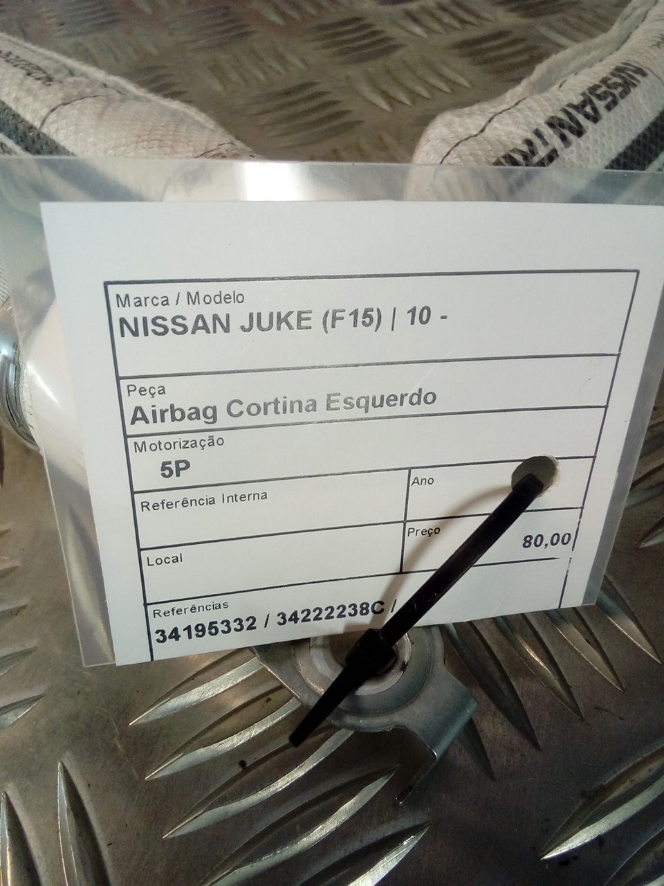 Airbag De Toit Avant Gauche NISSAN JUKE (F15) | 10 -  Imagem-2
