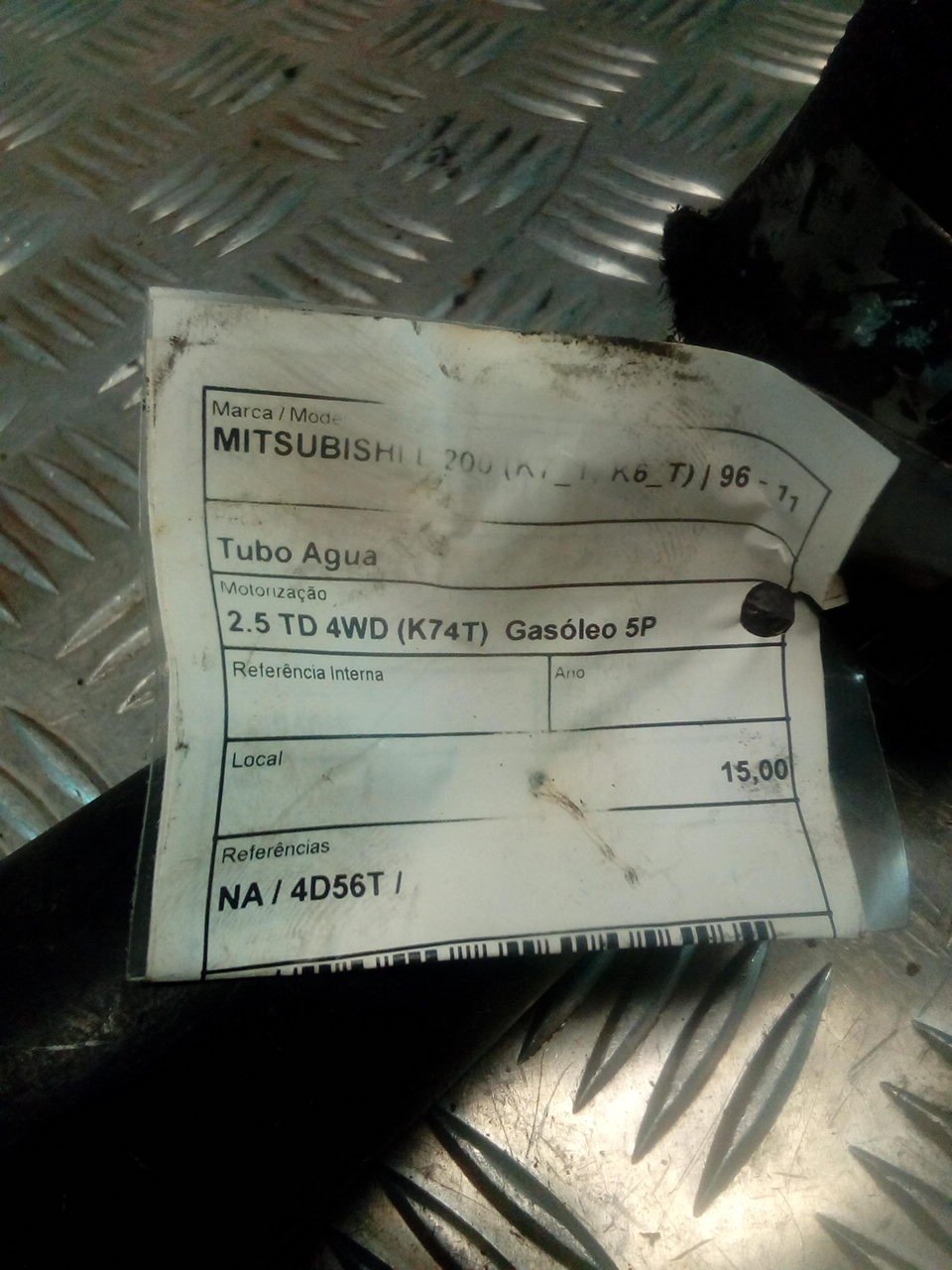 Coolant Water Hose Pipe MITSUBISHI L 200 (K7_T, K6_T) | 96 - 11 Imagem-2