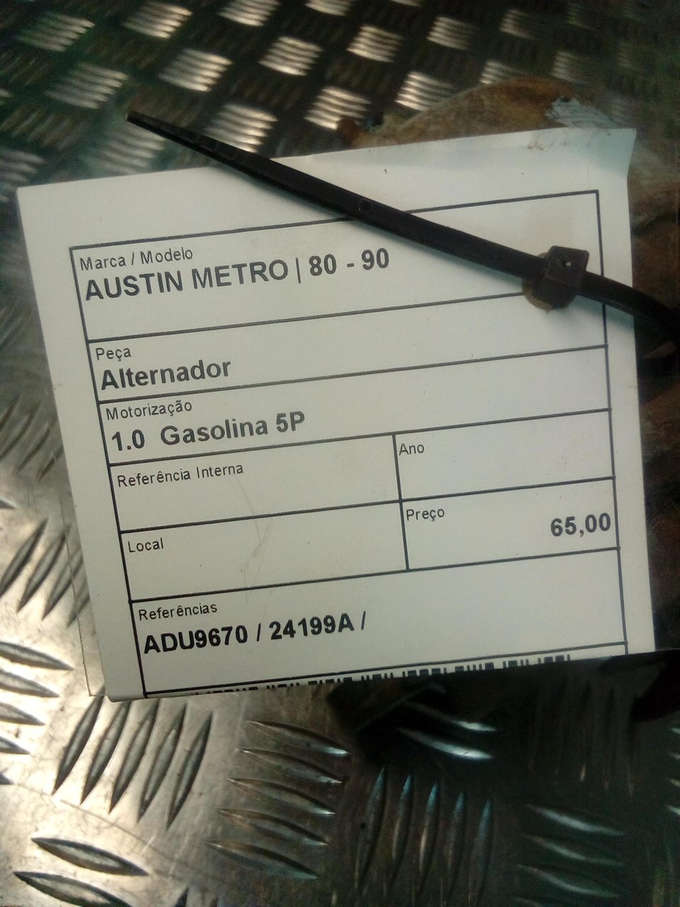 Alternador AUSTIN METRO | 80 - 90 Imagem-3
