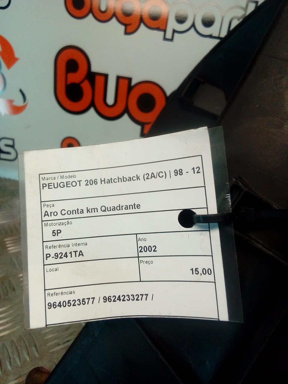 Abdeckung Tachoblende Verkleidung PEUGEOT 206 Hatchback (2A/C) | 98 - 12 Imagem-3