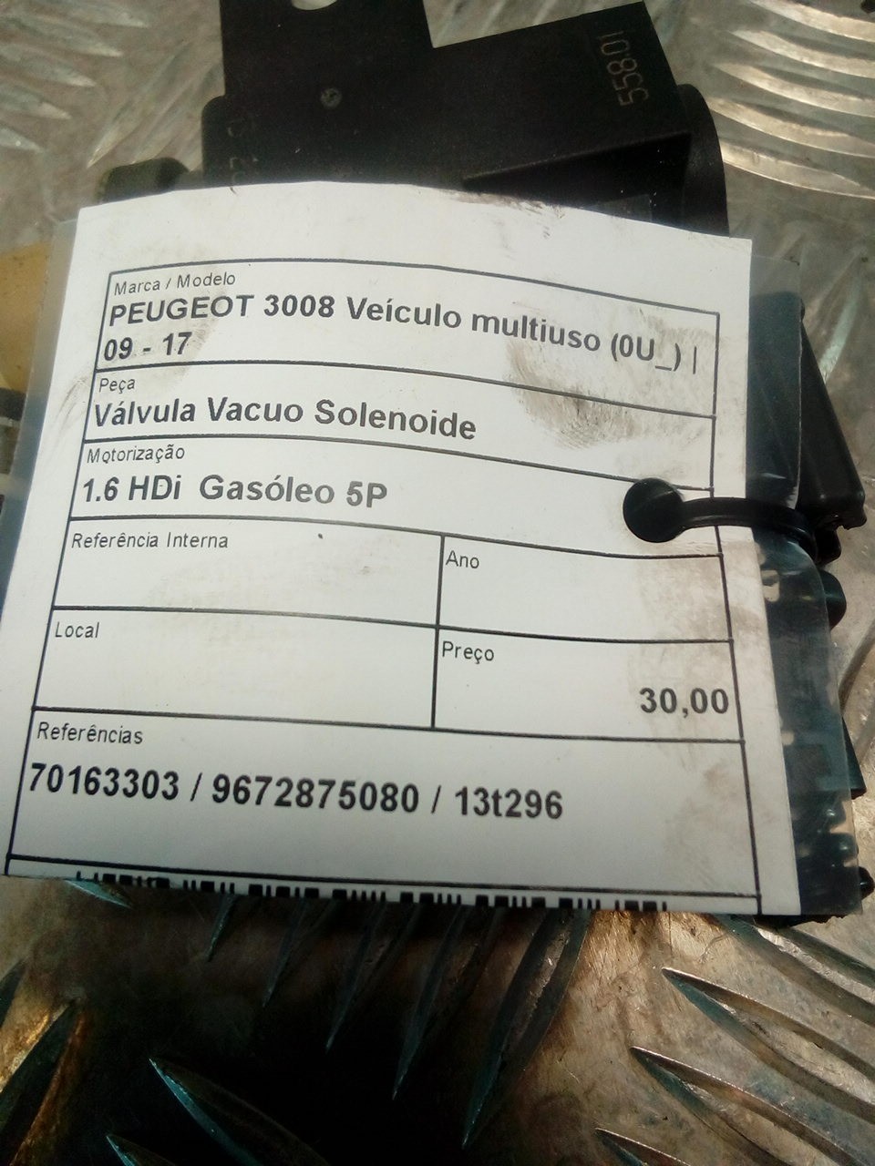 Convertitore Pressione Gas Scarico PEUGEOT 3008 Veículo multiuso (0U_) | 09 - 17 Imagem-4