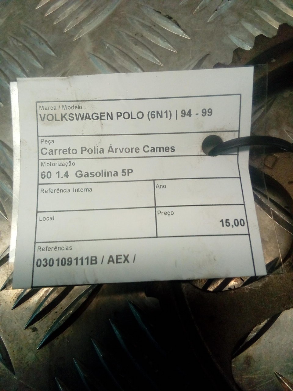 Carreto Polia Árvore Cames VOLKSWAGEN POLO (6N1) | 94 - 99 Imagem-3