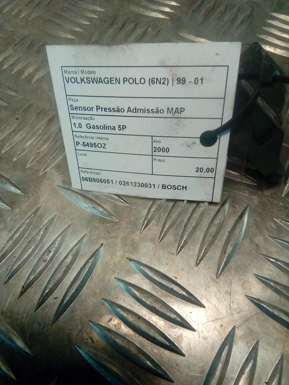 Map sensor VOLKSWAGEN POLO (6N2) | 99 - 01 Imagem-2