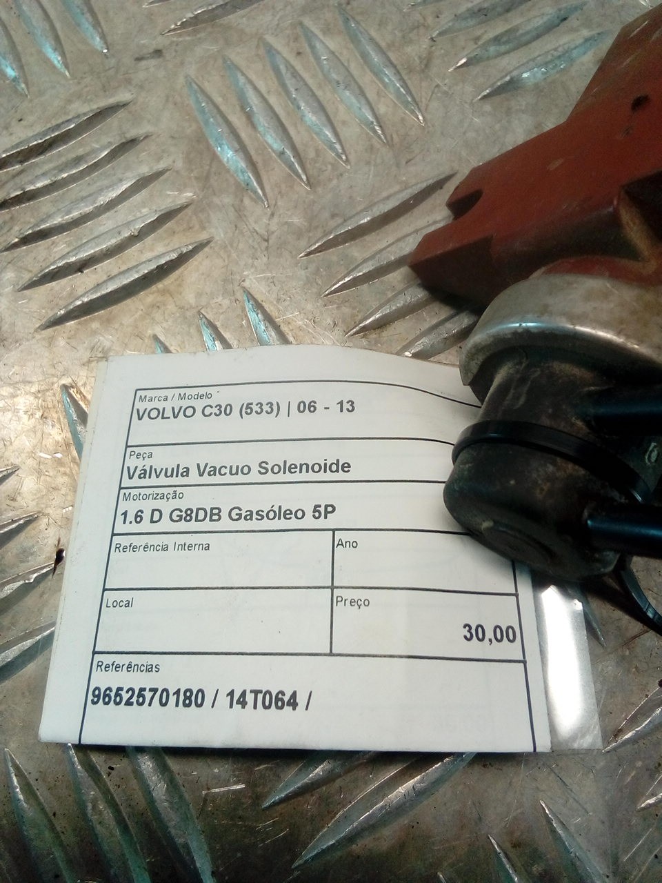 Boost Pressure Solenoid Valve VOLVO C30 (533) | 06 - 13 Imagem-2