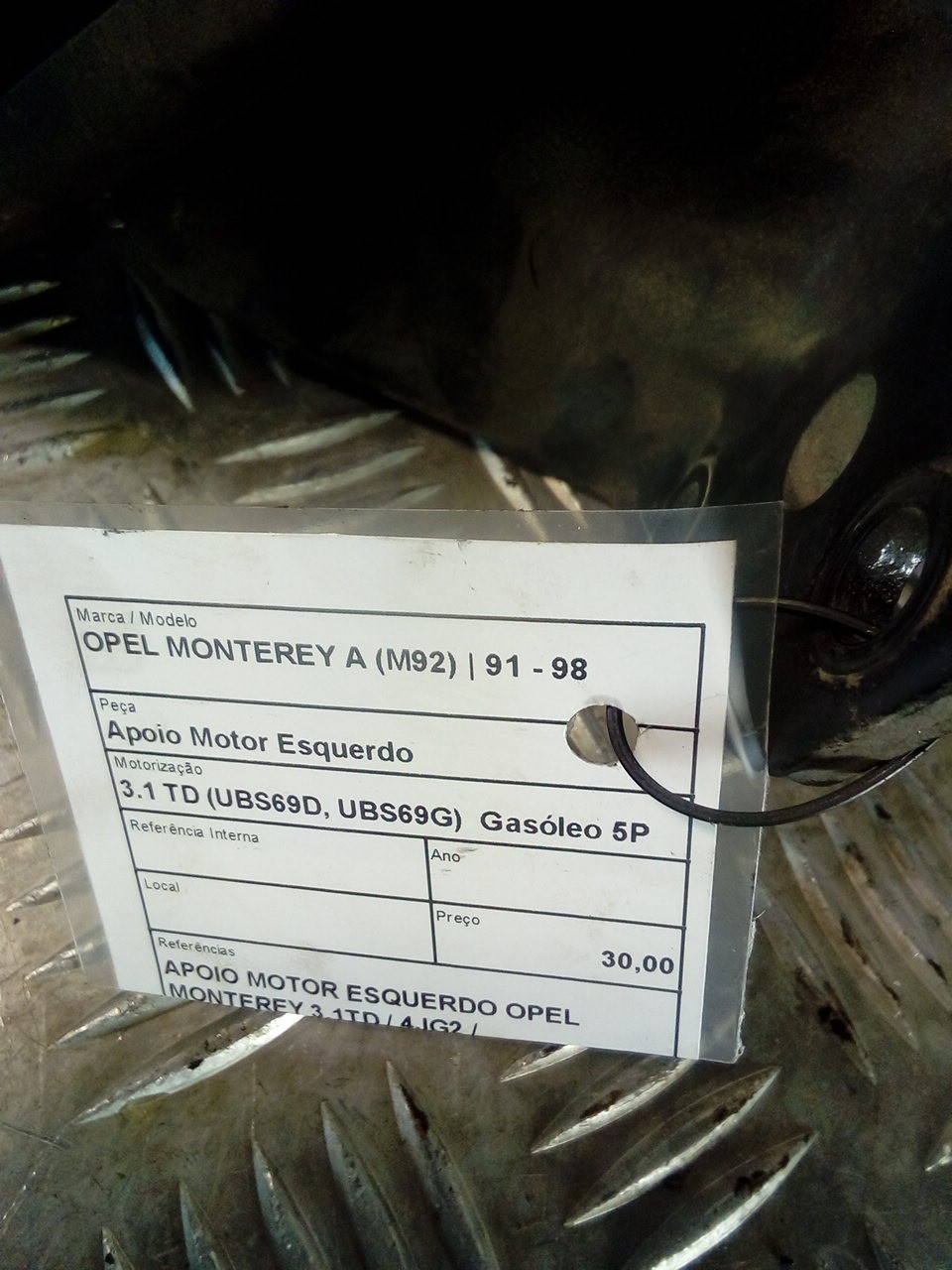 Apoio Suporte Motor Esquerdo OPEL MONTEREY A (M92) | 91 - 98 Imagem-3