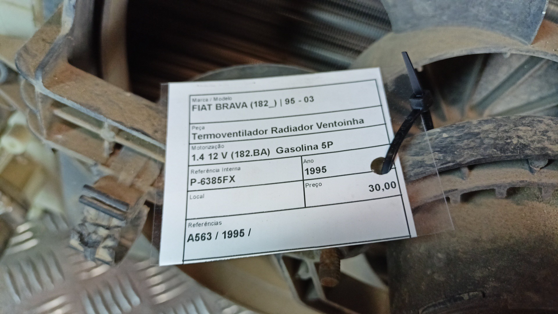 Termoventilador Radiador Ventoinha FIAT BRAVA (182_) | 95 - 03 Imagem-2