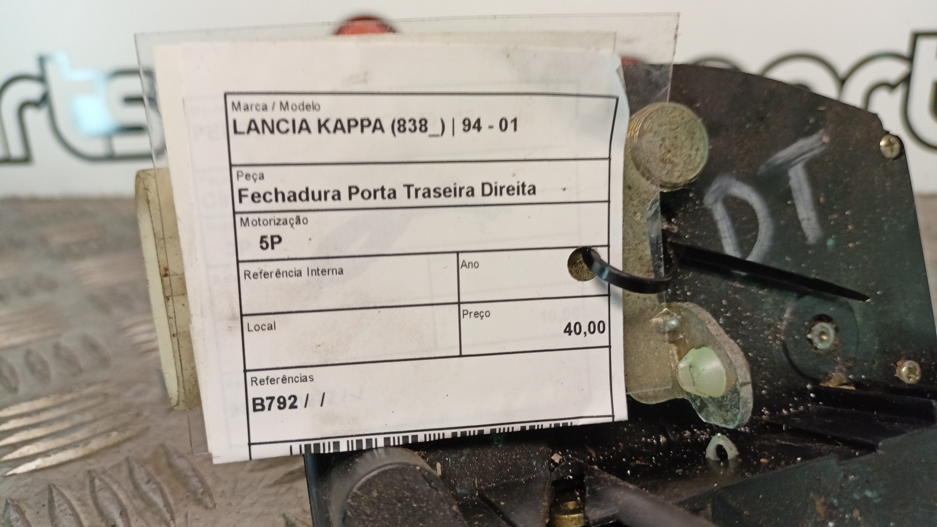 Fechadura Porta Traseira Direita LANCIA KAPPA (838_) | 94 - 01 Imagem-2