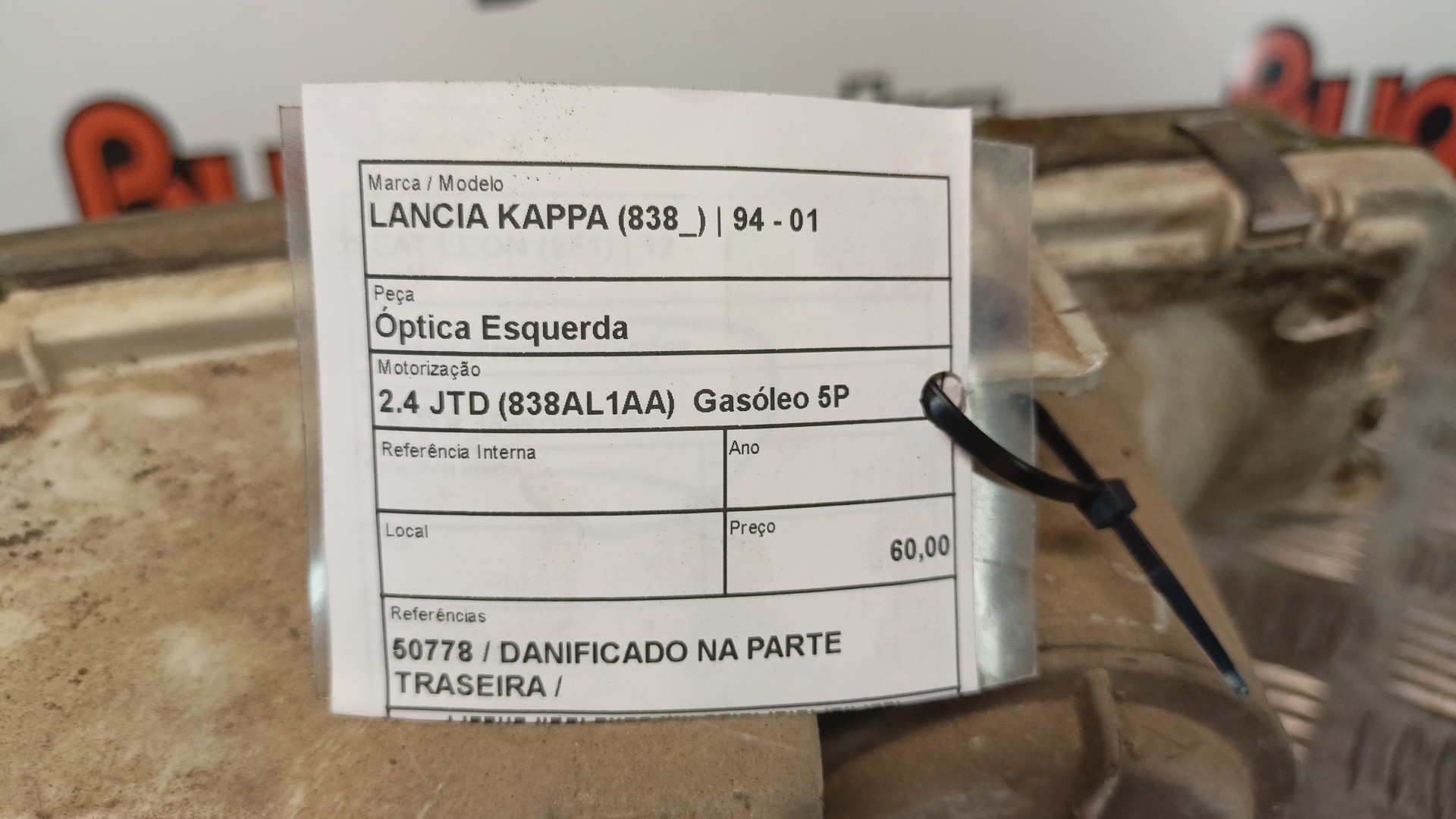 Left Headlight LANCIA KAPPA (838_) | 94 - 01 Imagem-4