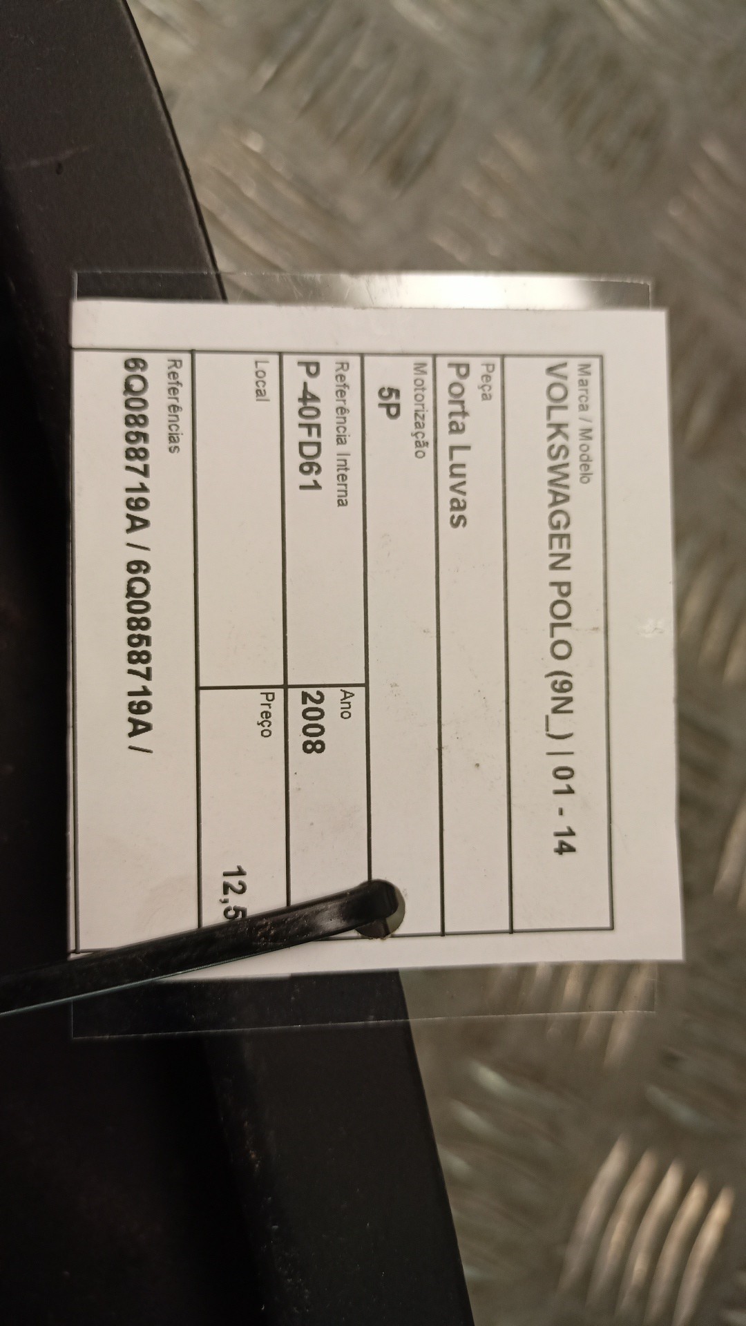 Porta Luvas VOLKSWAGEN POLO (9N_) | 01 - 14 Imagem-2