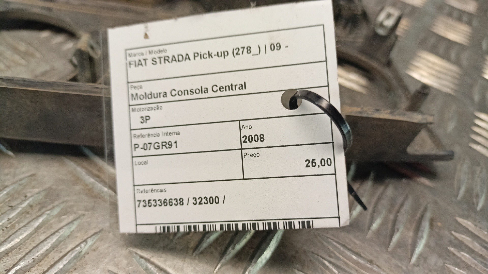 Moldura Consola Central FIAT STRADA Pick-up (278_) | 09 -  Imagem-2