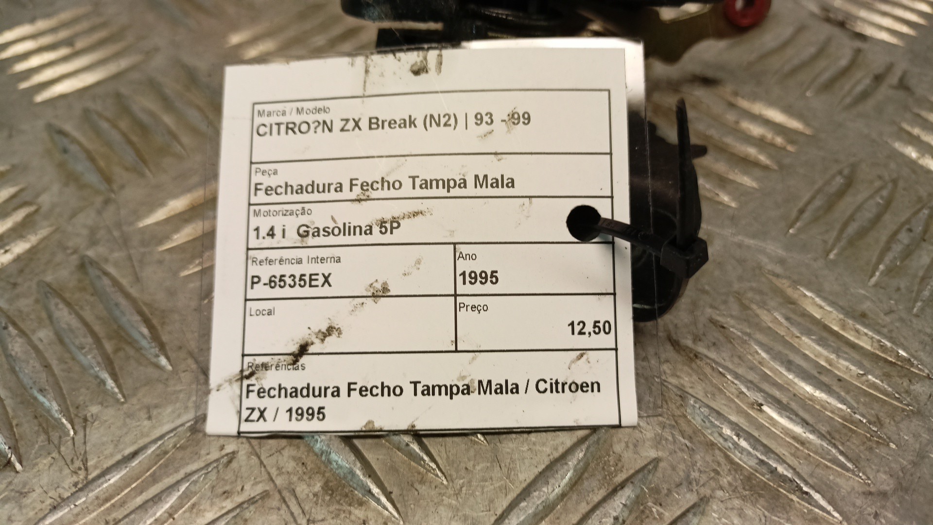 Trunk Lock para CITROEN ZX Break - Original Used Auto Parts With 