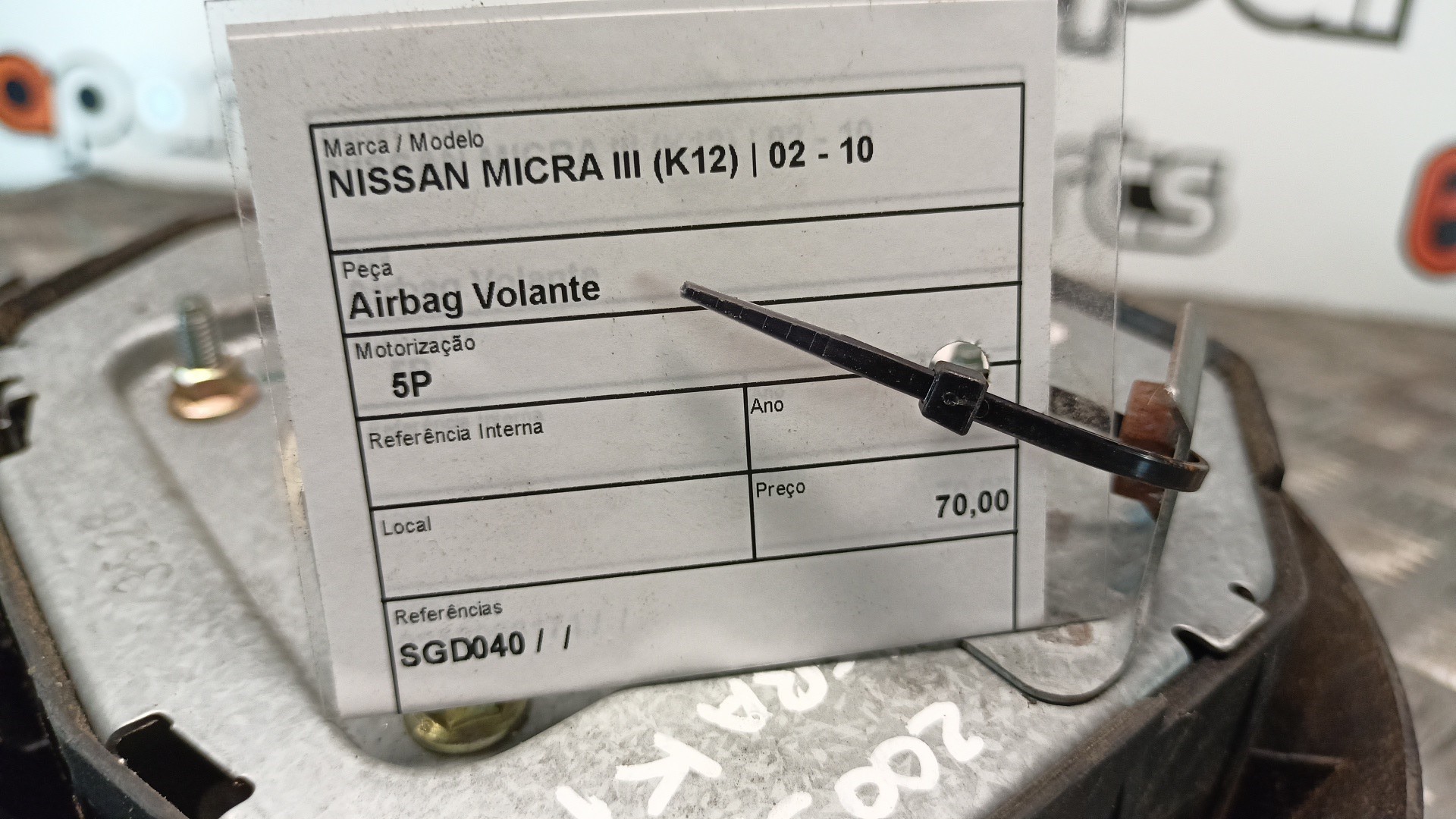 Airbag Conducteur NISSAN MICRA III (K12) | 02 - 10 Imagem-2