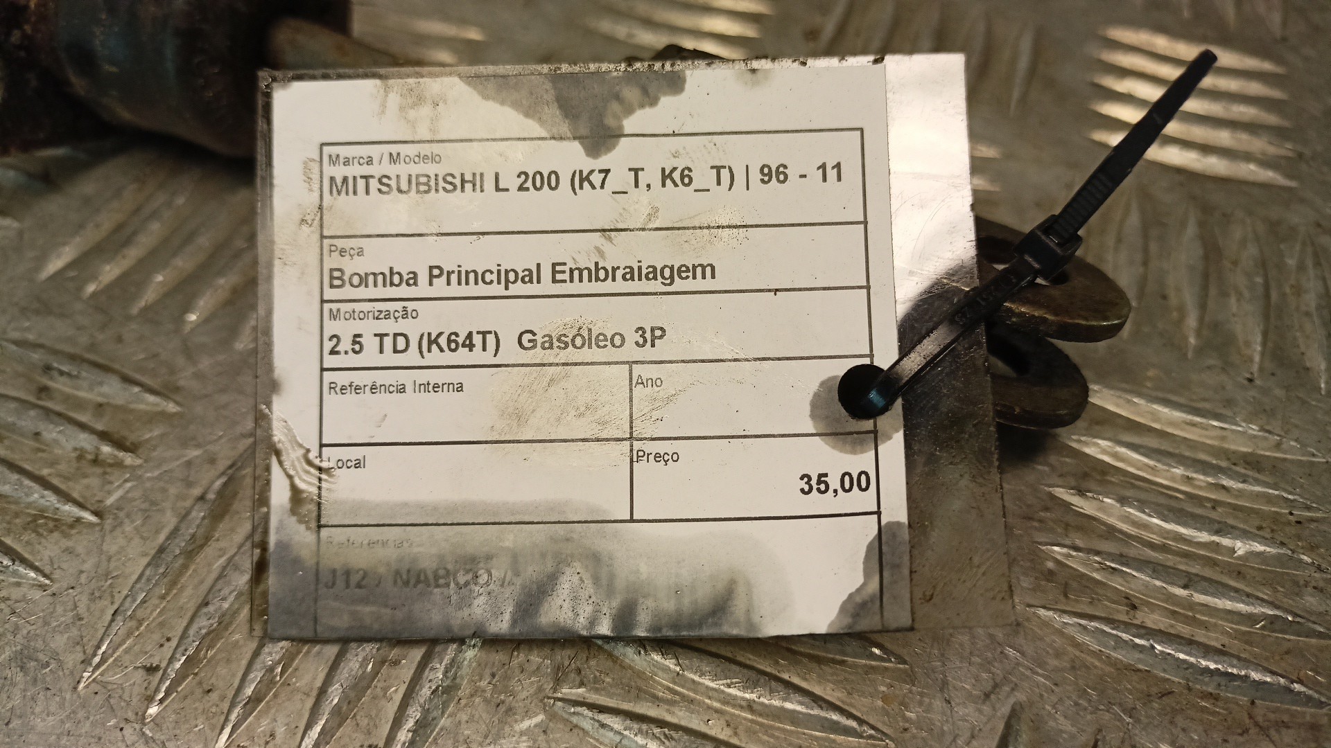 Clutch Master Cylinder MITSUBISHI L 200 (K7_T, K6_T) | 96 - 11 Imagem-3