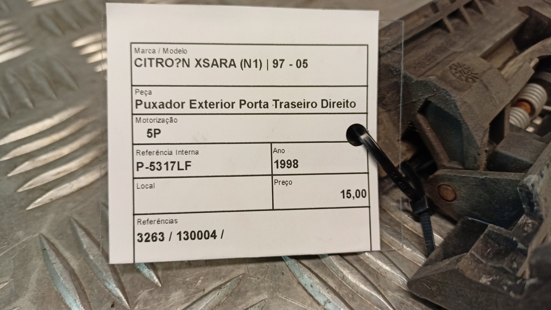 Puxador Exterior Porta Traseiro Direito CITROEN XSARA (N1) | 97 - 05 Imagem-2