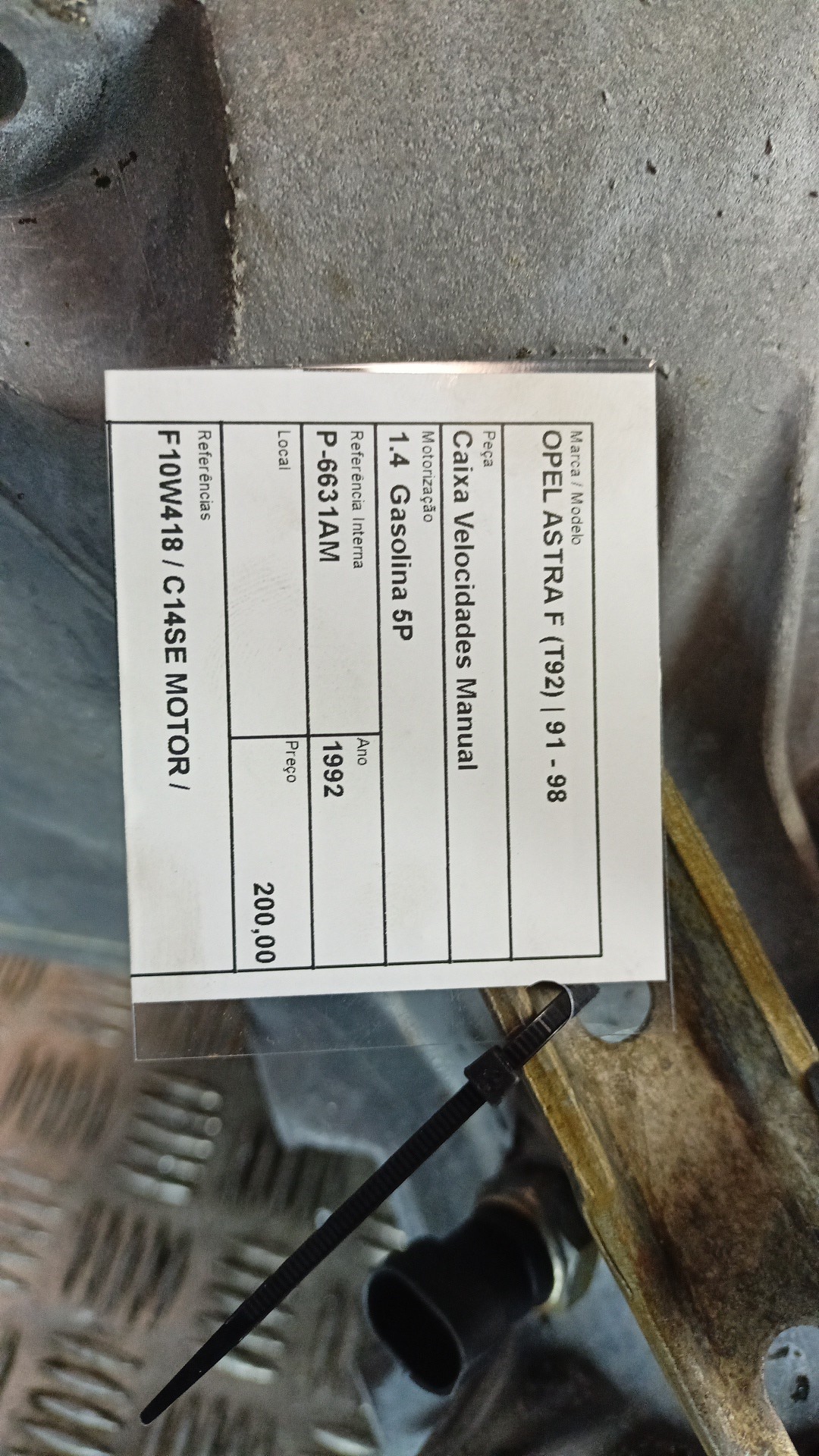Caixa Velocidades Manual OPEL ASTRA F (T92) | 91 - 98 Imagem-4