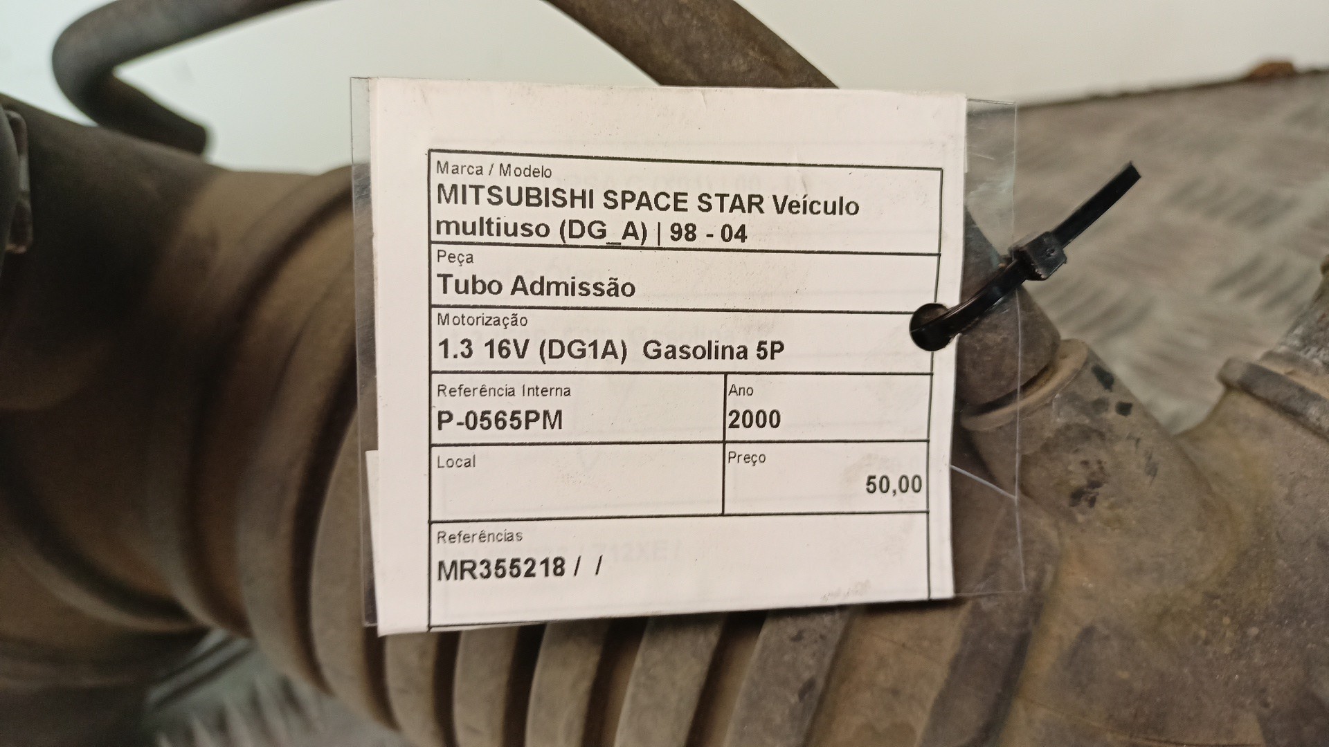 Air Intake Hose Pipe MITSUBISHI SPACE STAR Veículo multiuso (DG_A) | 98 - 04 Imagem-4