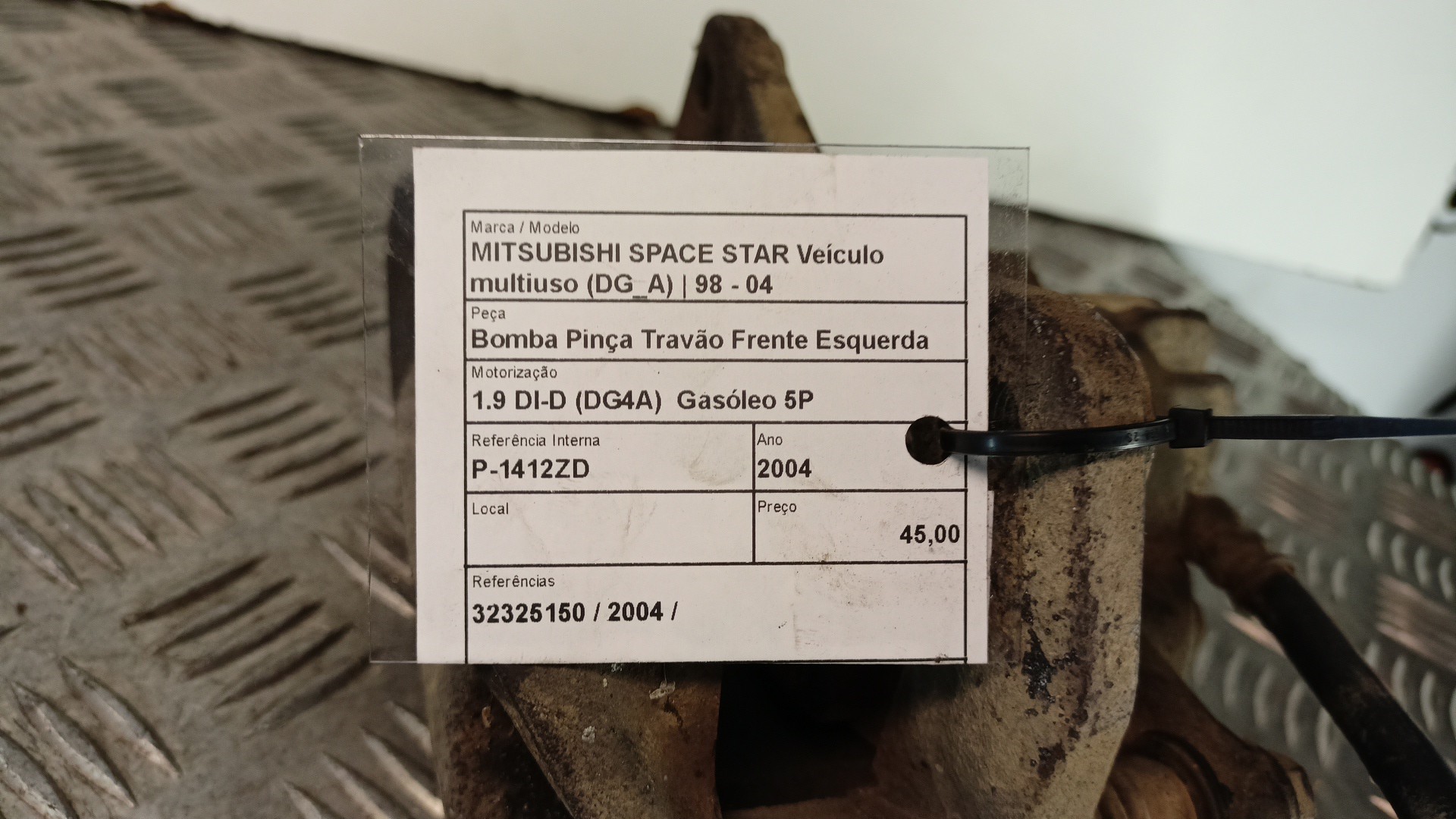 Front Left Brake Caliper MITSUBISHI SPACE STAR Veículo multiuso (DG_A) | 98 - 04 Imagem-4