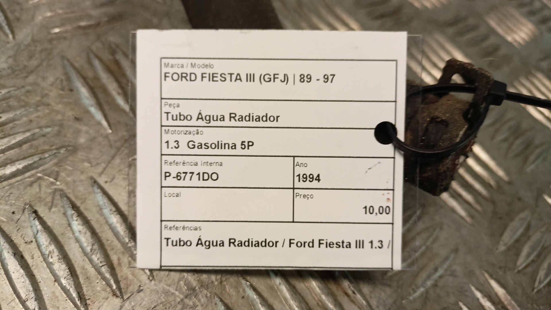 Tubo Água Radiador FORD FIESTA III (GFJ) | 89 - 97 Imagem-2
