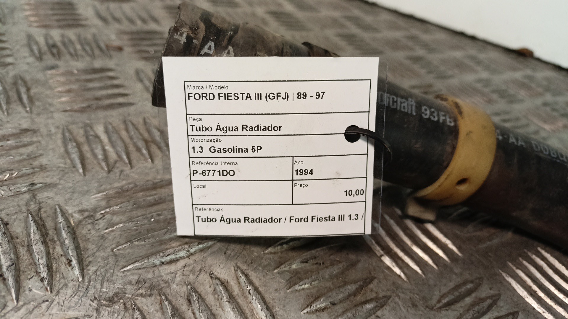 Tubo Água Radiador FORD FIESTA III (GFJ) | 89 - 97 Imagem-2