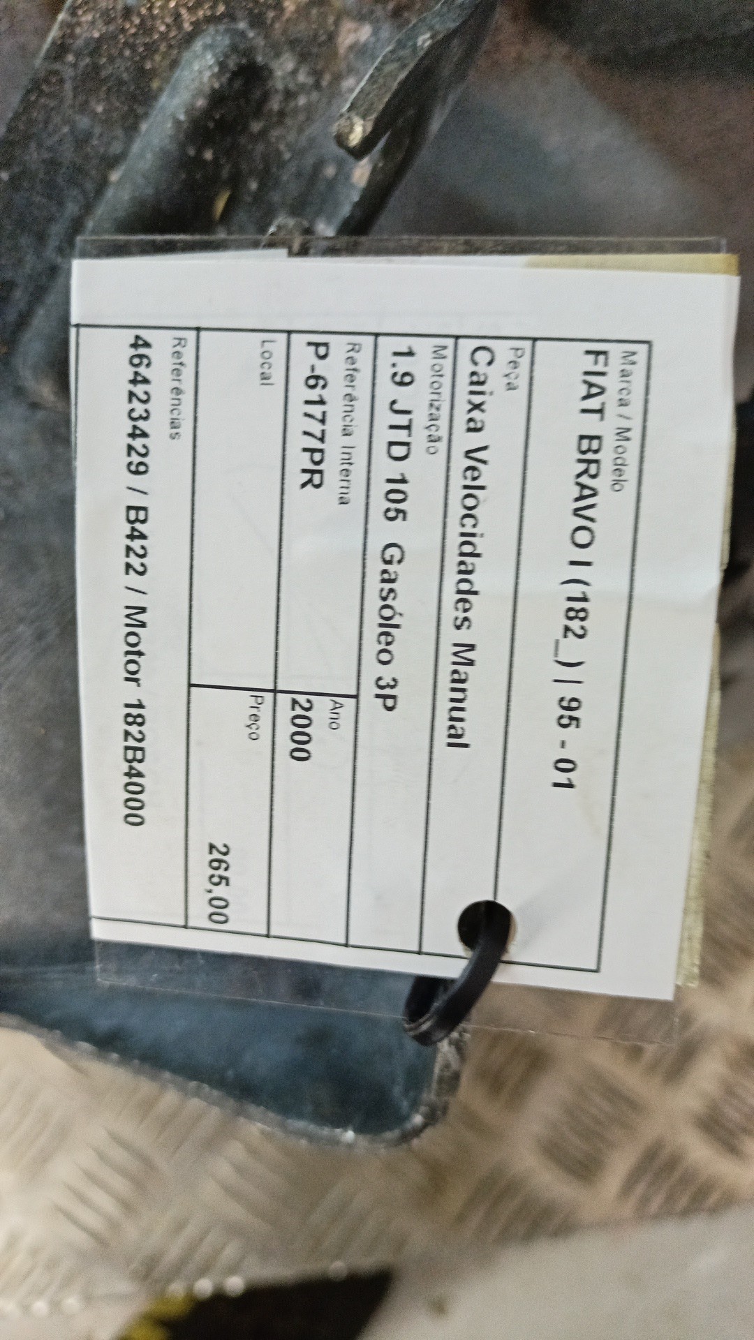 Caja de Cambios FIAT BRAVO I (182_) | 95 - 01 Imagem-4