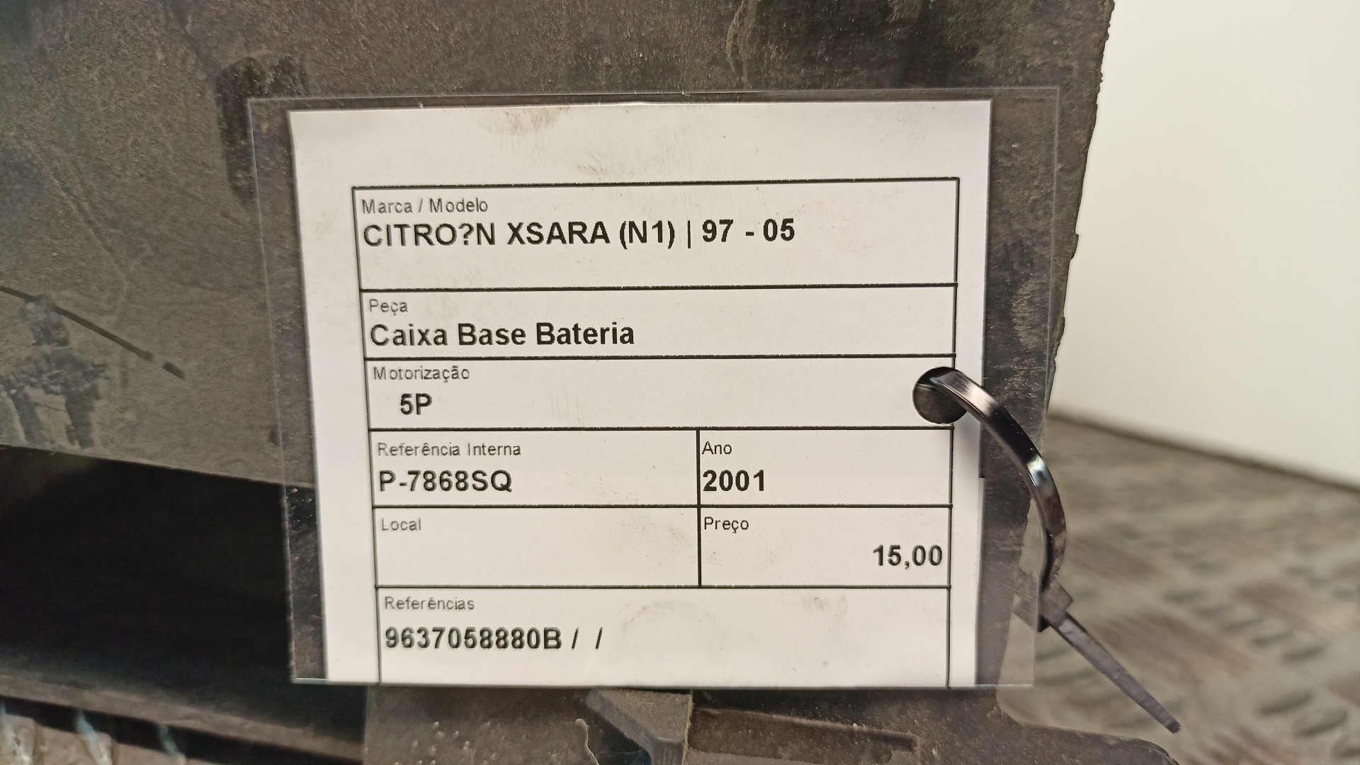Caixa Base Bateria CITROEN XSARA (N1) | 97 - 05 Imagem-4