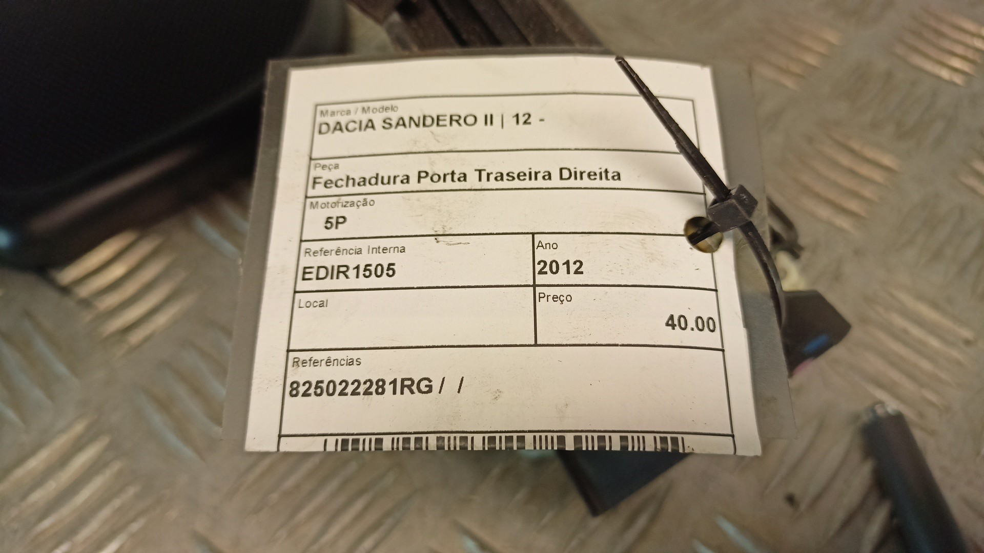 Fechadura Porta Traseira Direita DACIA SANDERO II | 12 -  Imagem-4