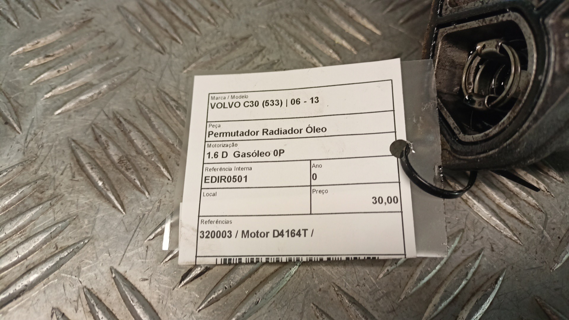 Permutador Radiador Óleo VOLVO C30 (533) | 06 - 13 Imagem-4