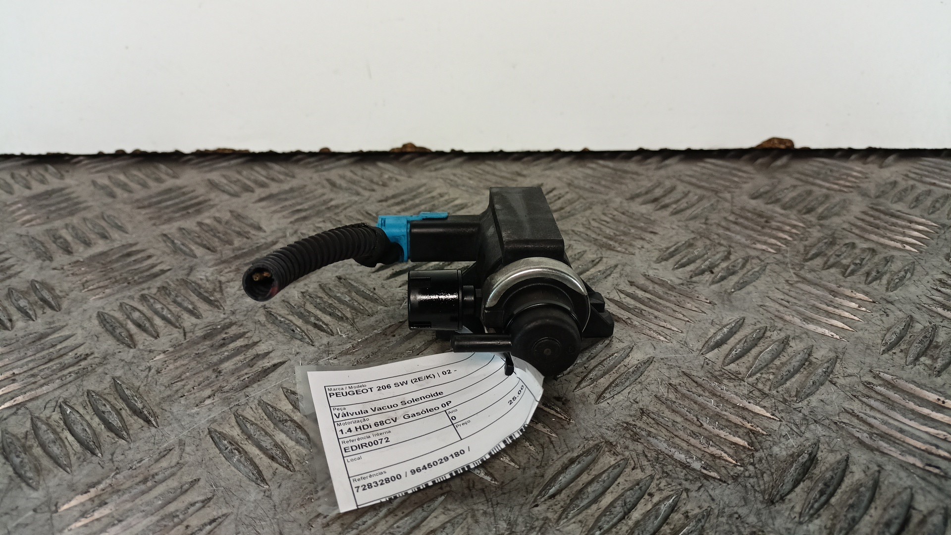 Convertitore Pressione Gas Scarico PEUGEOT 206 SW (2E/K) | 02 -  Imagem-1