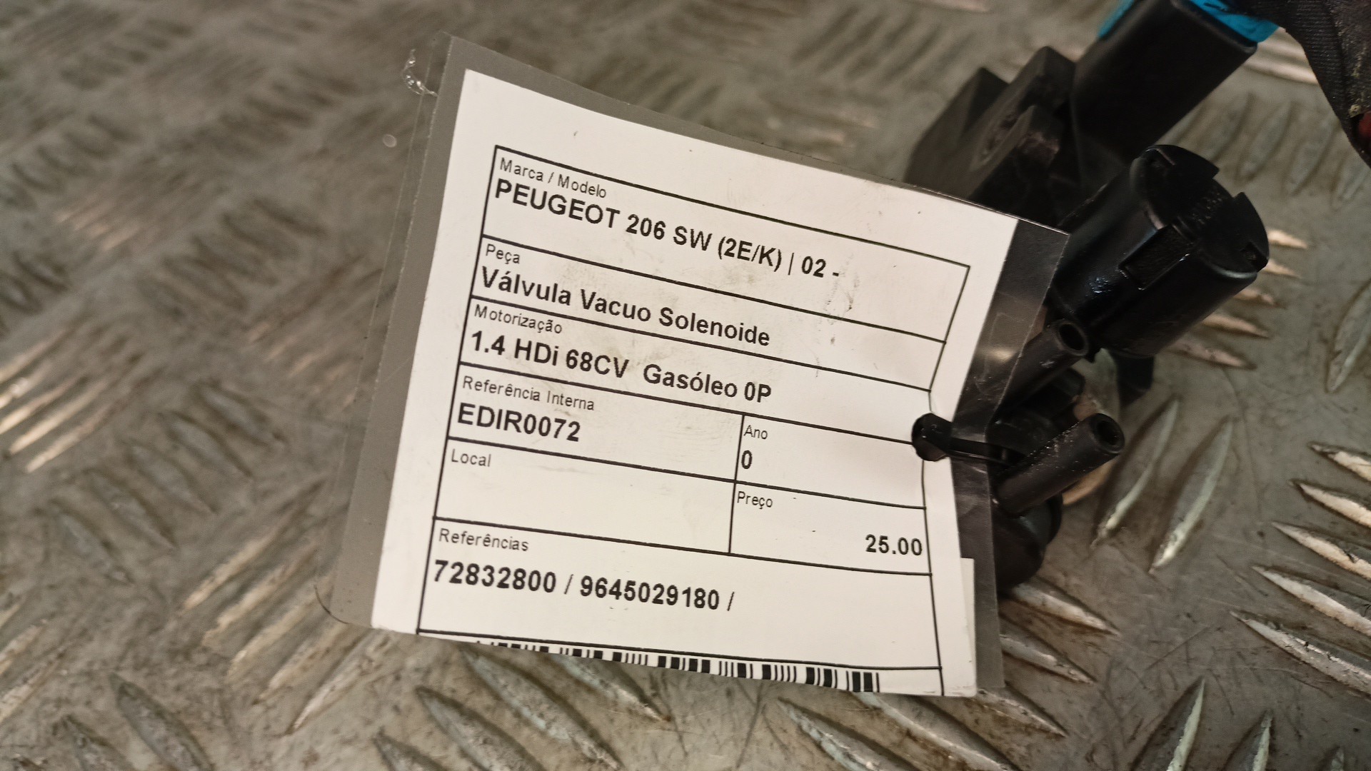 Convertitore Pressione Gas Scarico PEUGEOT 206 SW (2E/K) | 02 -  Imagem-4