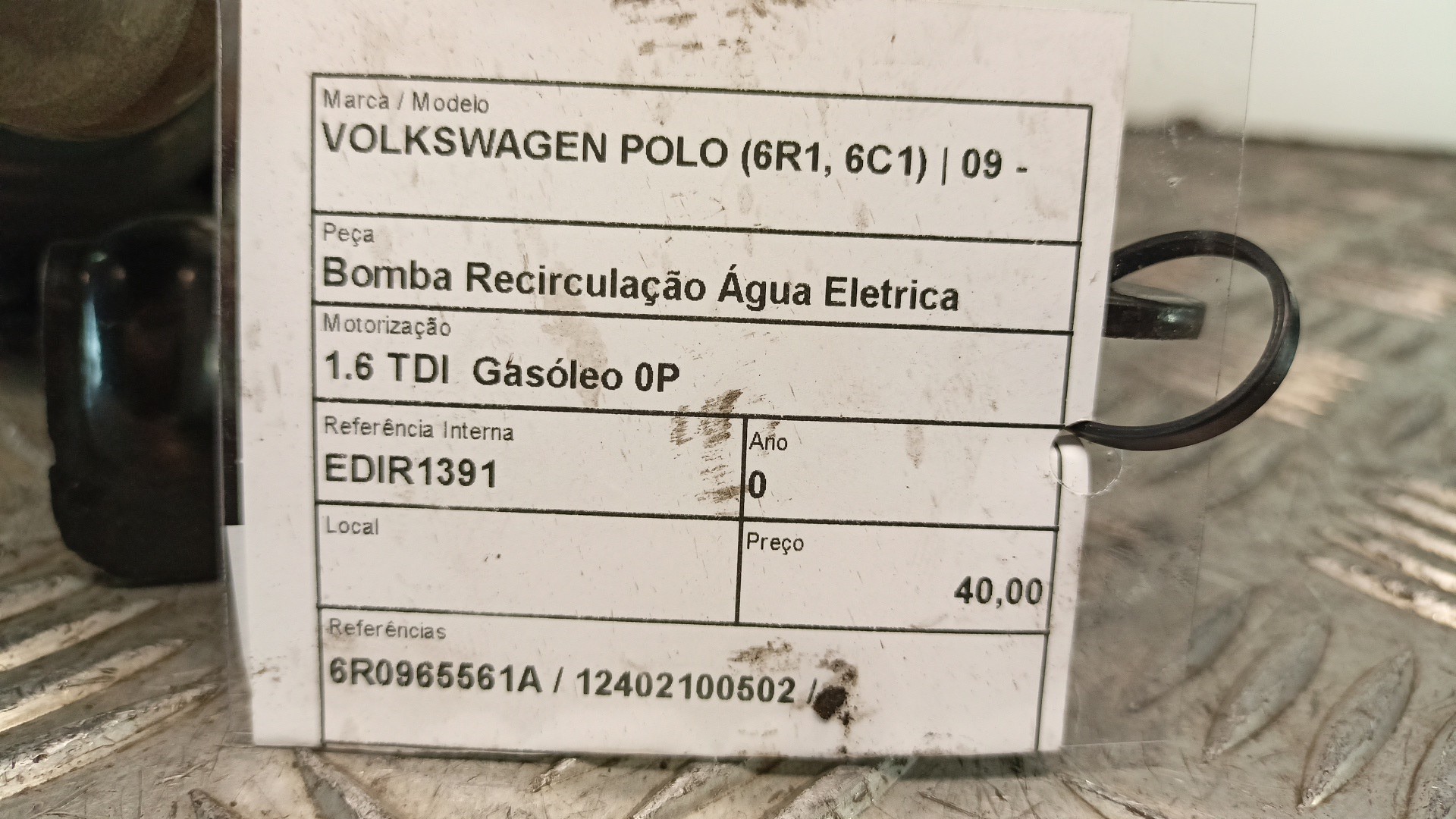 Elektrische Wasserpumpe Zusatzwasserpumpe VOLKSWAGEN POLO (6R1, 6C1) | 09 -  Imagem-3