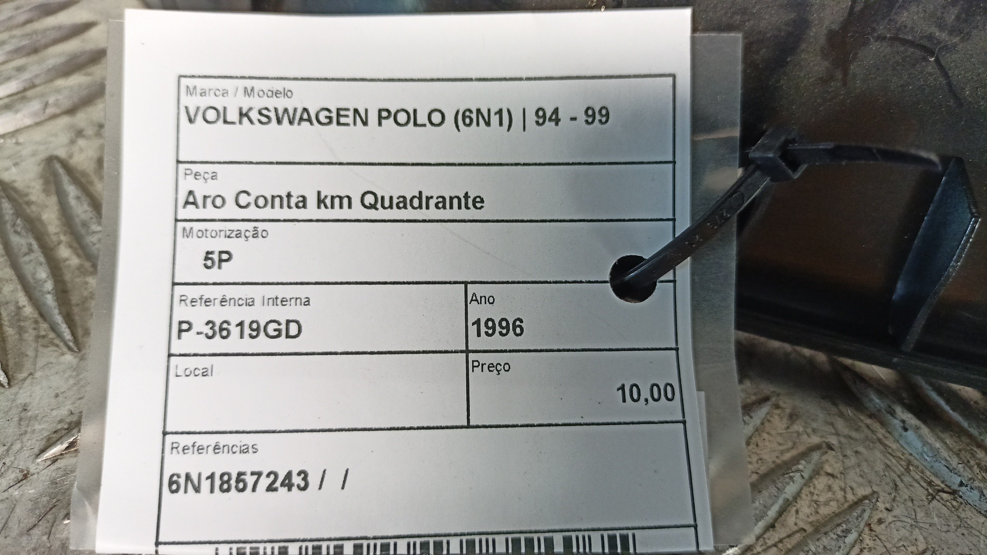 Abdeckung Tachoblende Verkleidung VOLKSWAGEN POLO (6N1) | 94 - 99 Imagem-4
