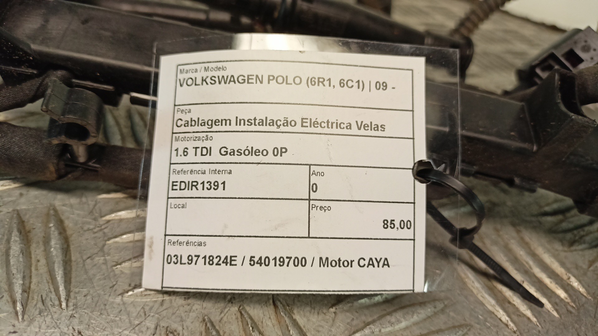 Kabel Kabelbaum Glühkerzen VOLKSWAGEN POLO (6R1, 6C1) | 09 -  Imagem-3