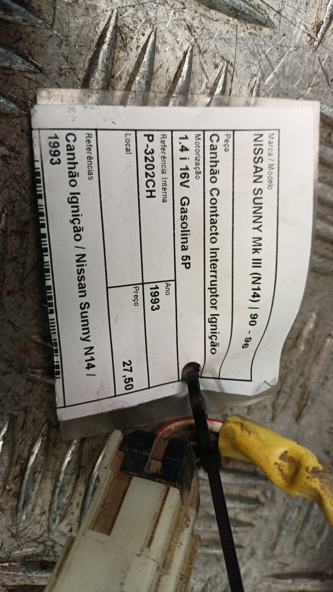 Canhão Contacto Interruptor Ignição NISSAN SUNNY III (N14) | 90 - 96 Imagem-3