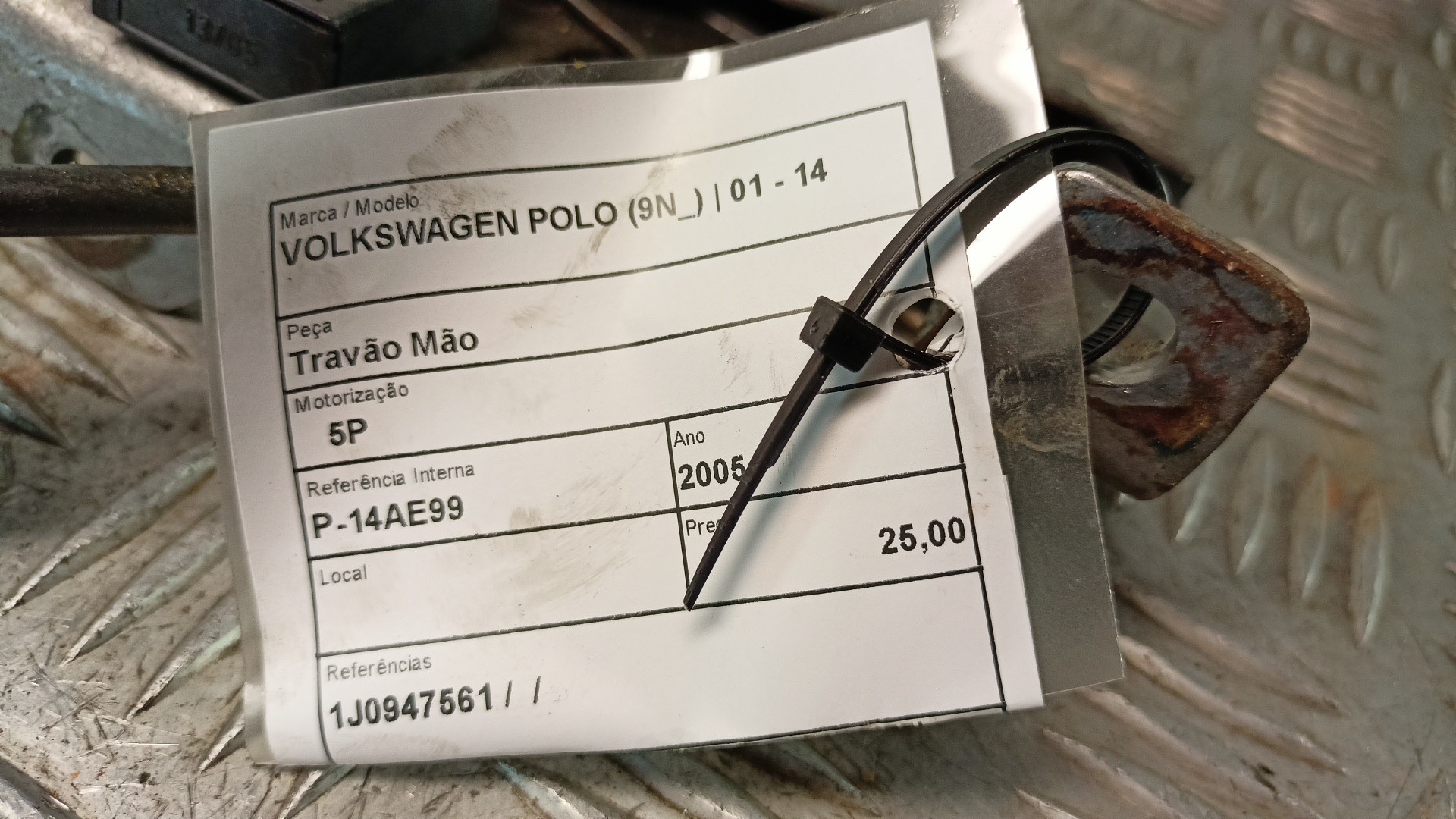 Travão Mão  VOLKSWAGEN POLO (9N_) | 01 - 14 Imagem-3