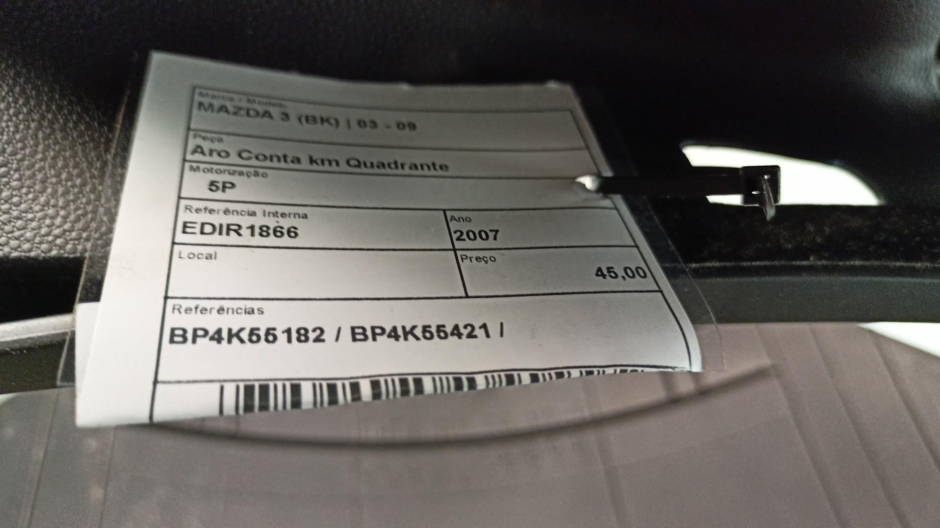 Abdeckung Tachoblende Verkleidung MAZDA 3 (BK) | 03 - 09 Imagem-3