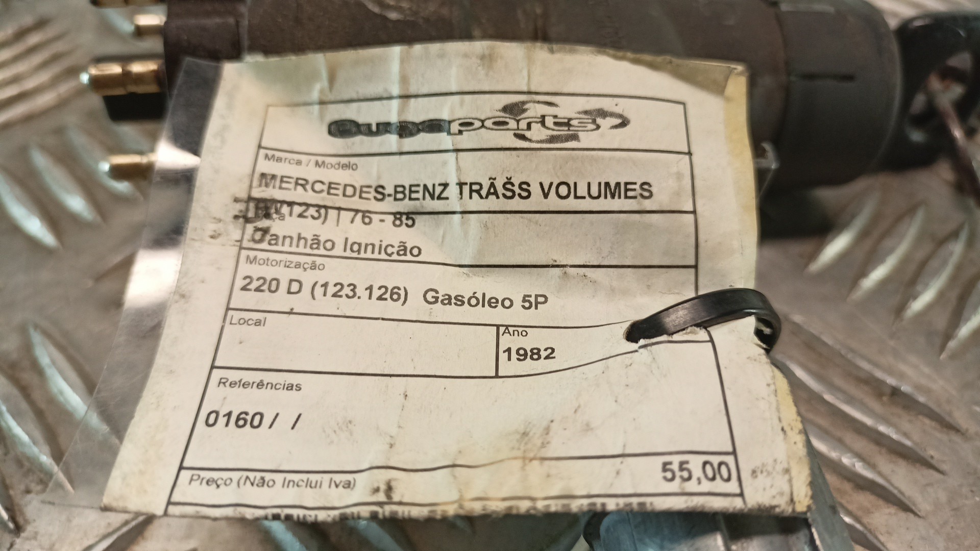 Canhão Contacto Interruptor Ignição MERCEDES-BENZ TRÊS VOLUMES (W123) | 76 - 85 Imagem-8