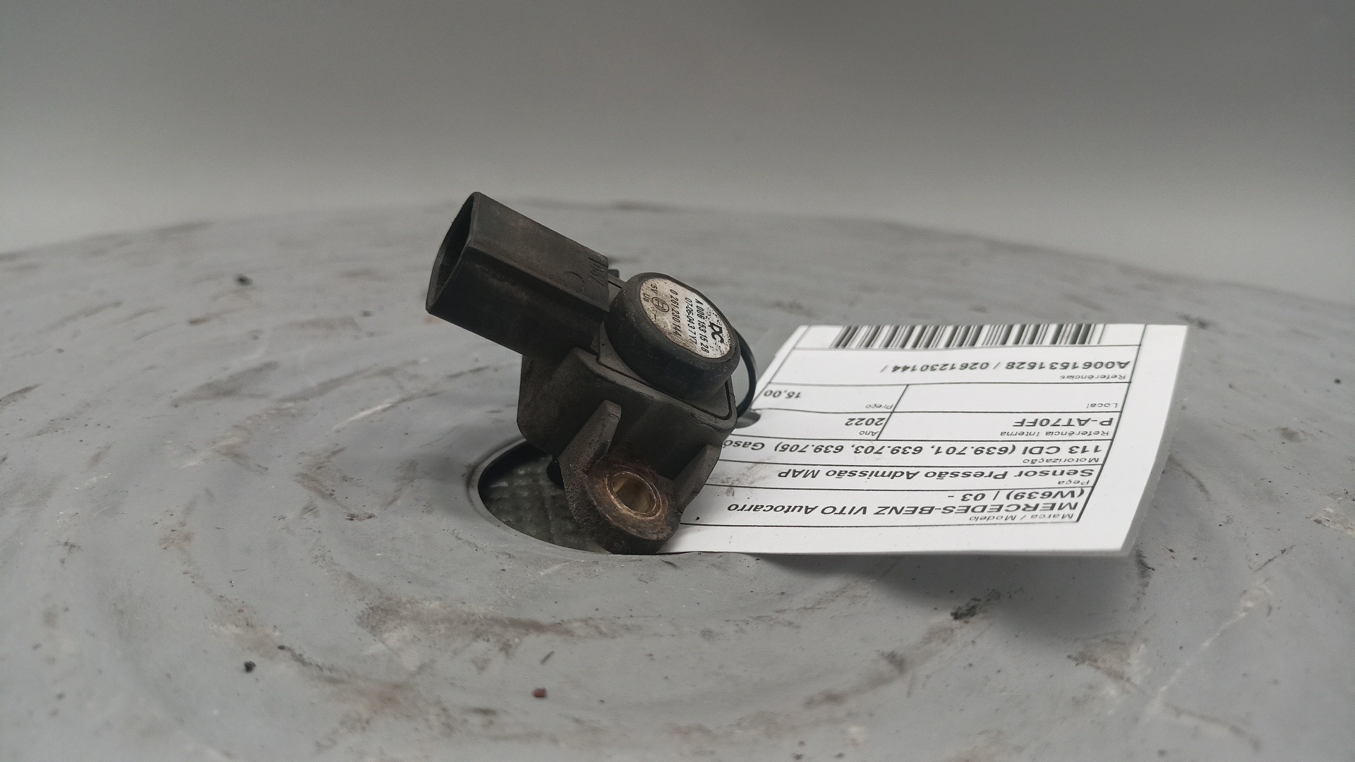 Sensor Pressão Admissão MAP MERCEDES-BENZ VITO Autocarro (W639) | 03 - 