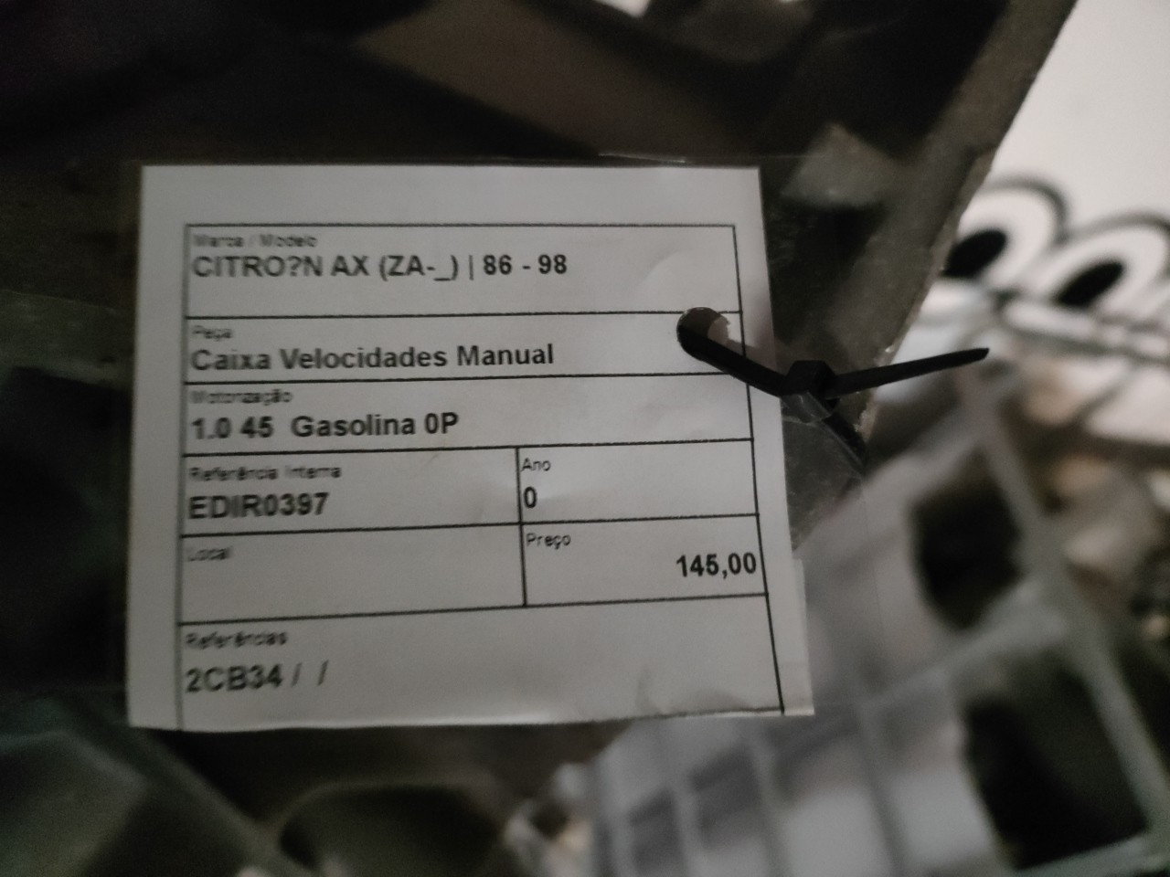 Caixa Velocidades Manual CITROEN AX (ZA-_) | 86 - 98 Imagem-4