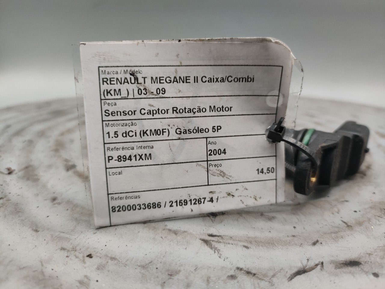 Sensor Captor Rotação Motor  RENAULT MEGANE II Caixa/Combi (KM_) | 03 - 09 Imagem-3
