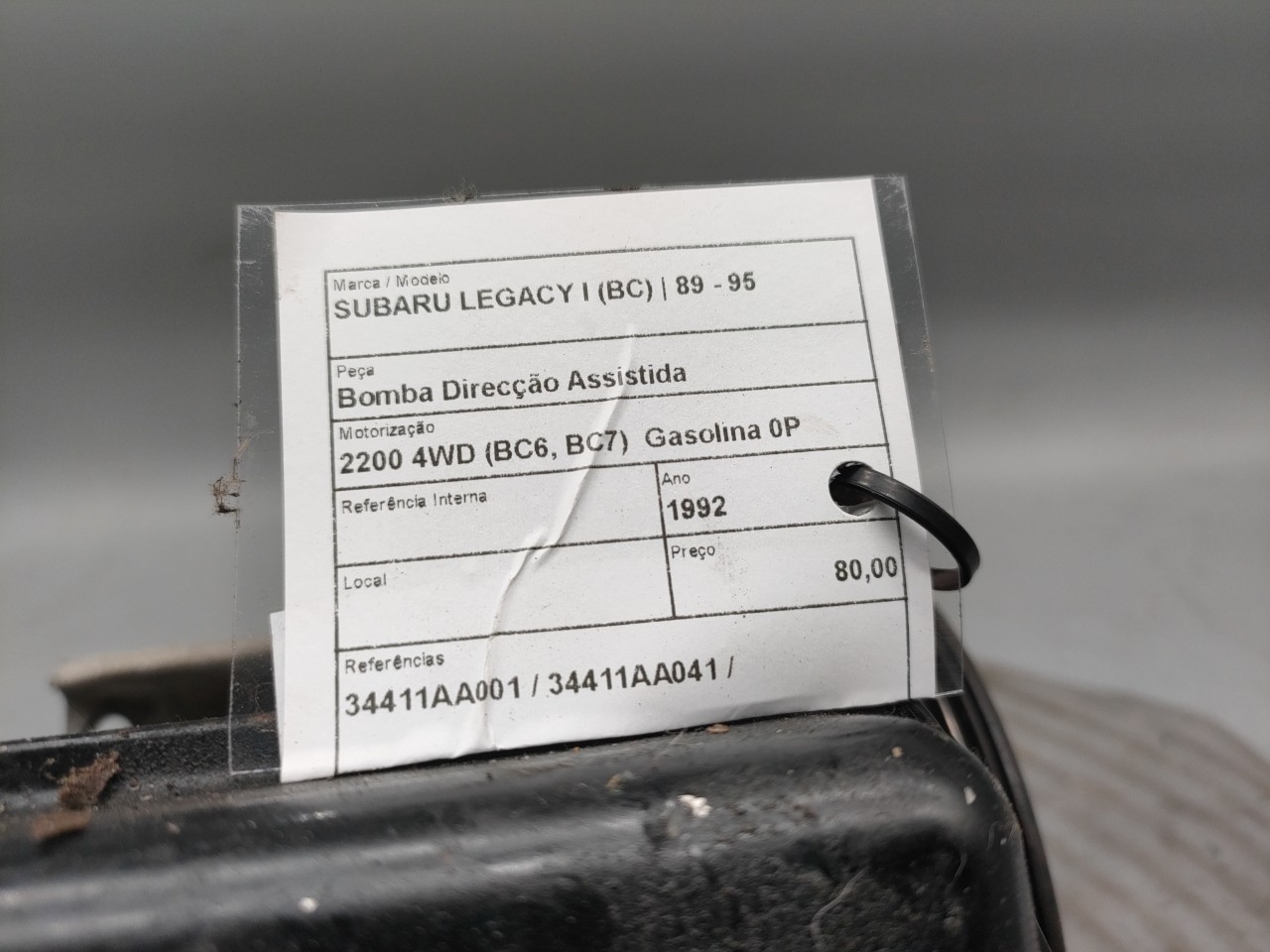 Hydraulikpumpe Lenkung SUBARU LEGACY I (BC) | 89 - 95 Imagem-3