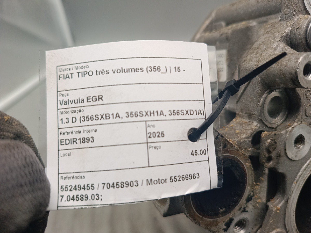 Valvula EGR FIAT TIPO três volumes (356_) | 15 -  Imagem-4
