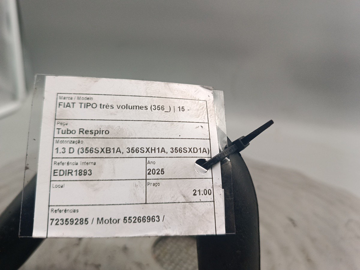 Tubo Respiro FIAT TIPO três volumes (356_) | 15 -  Imagem-4