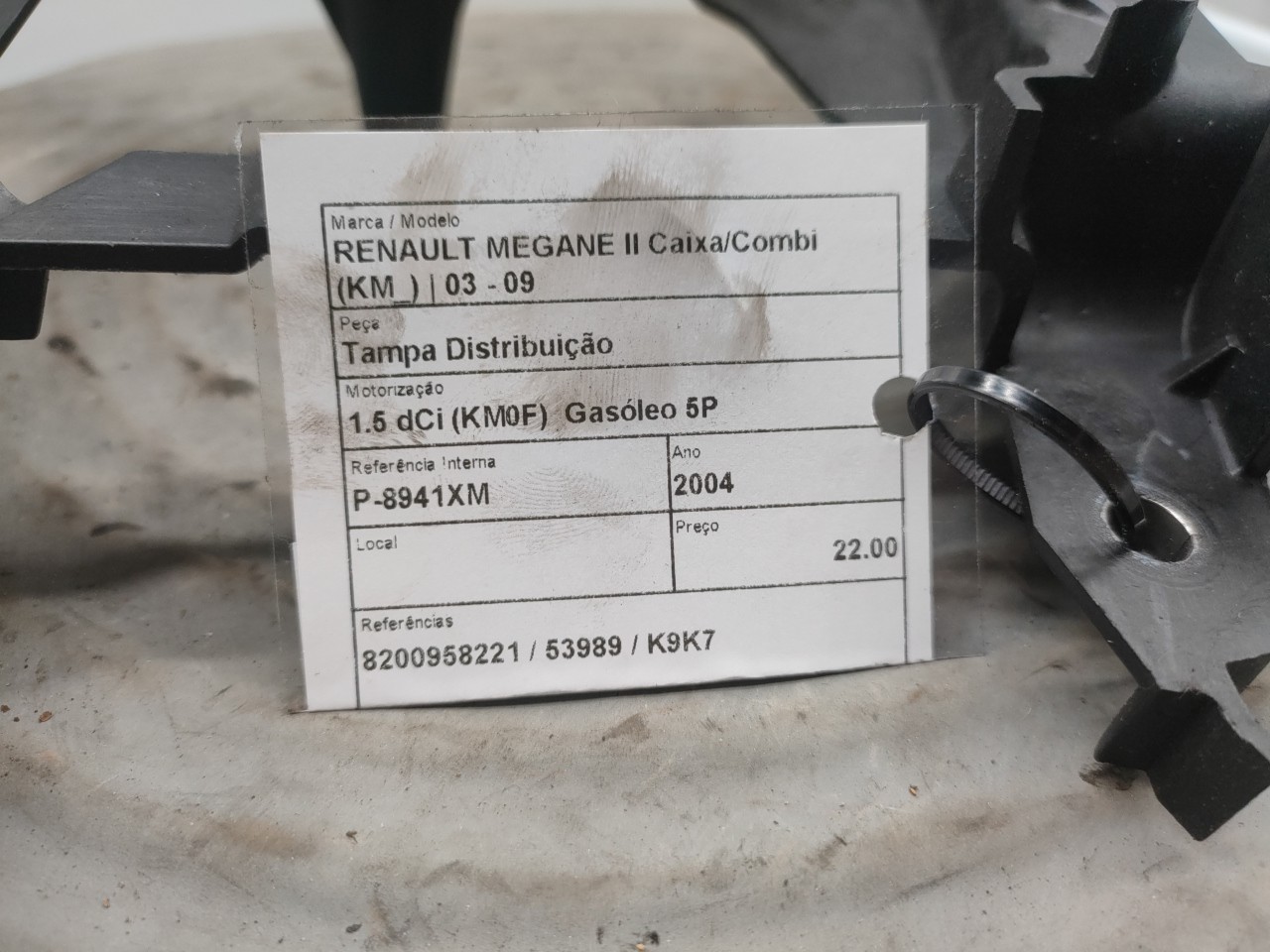 Tampa Distribuição RENAULT MEGANE II Caixa/Combi (KM_) | 03 - 09 Imagem-9