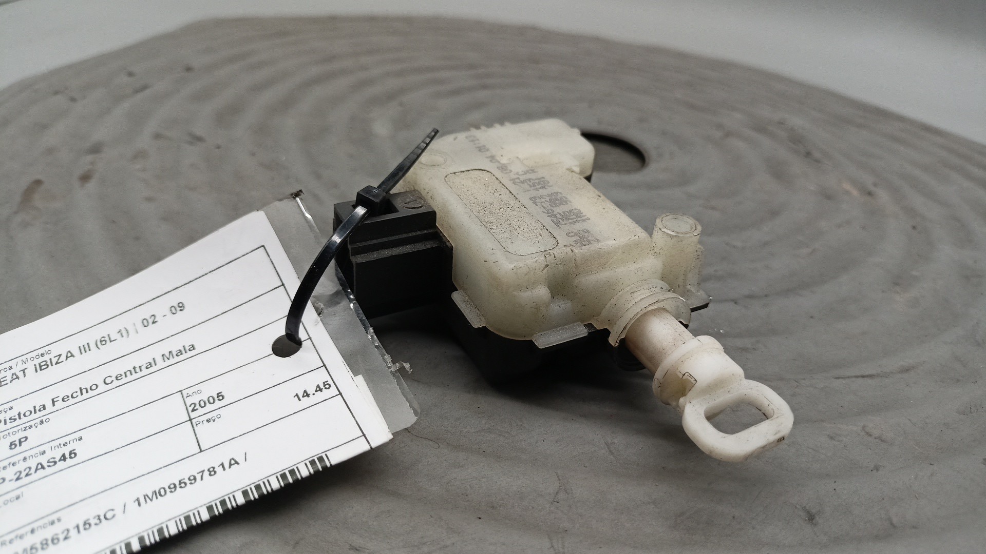 Pistola Fecho Central Mala SEAT IBIZA III (6L1) | 02 - 09