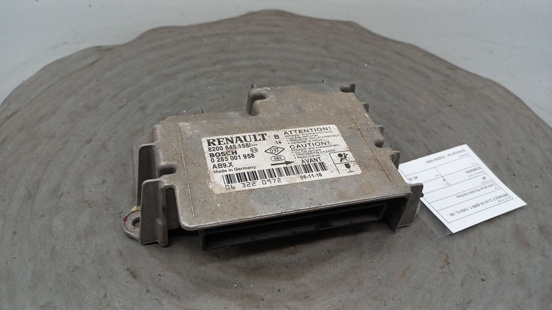 Centralina Módulo Airbag RENAULT CLIO III (BR0/1, CR0/1) | 05 - 