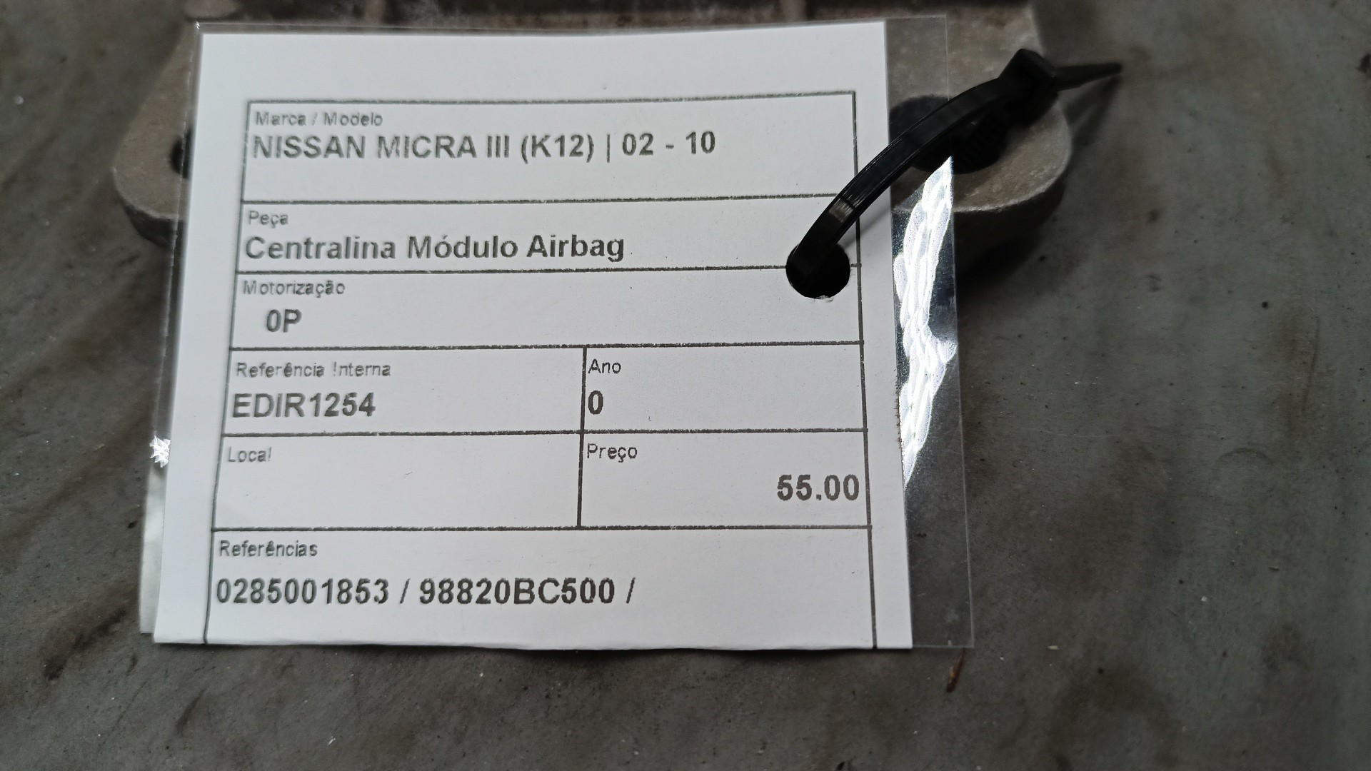 Centralina Módulo Airbag NISSAN MICRA III (K12) | 02 - 10 Imagem-4