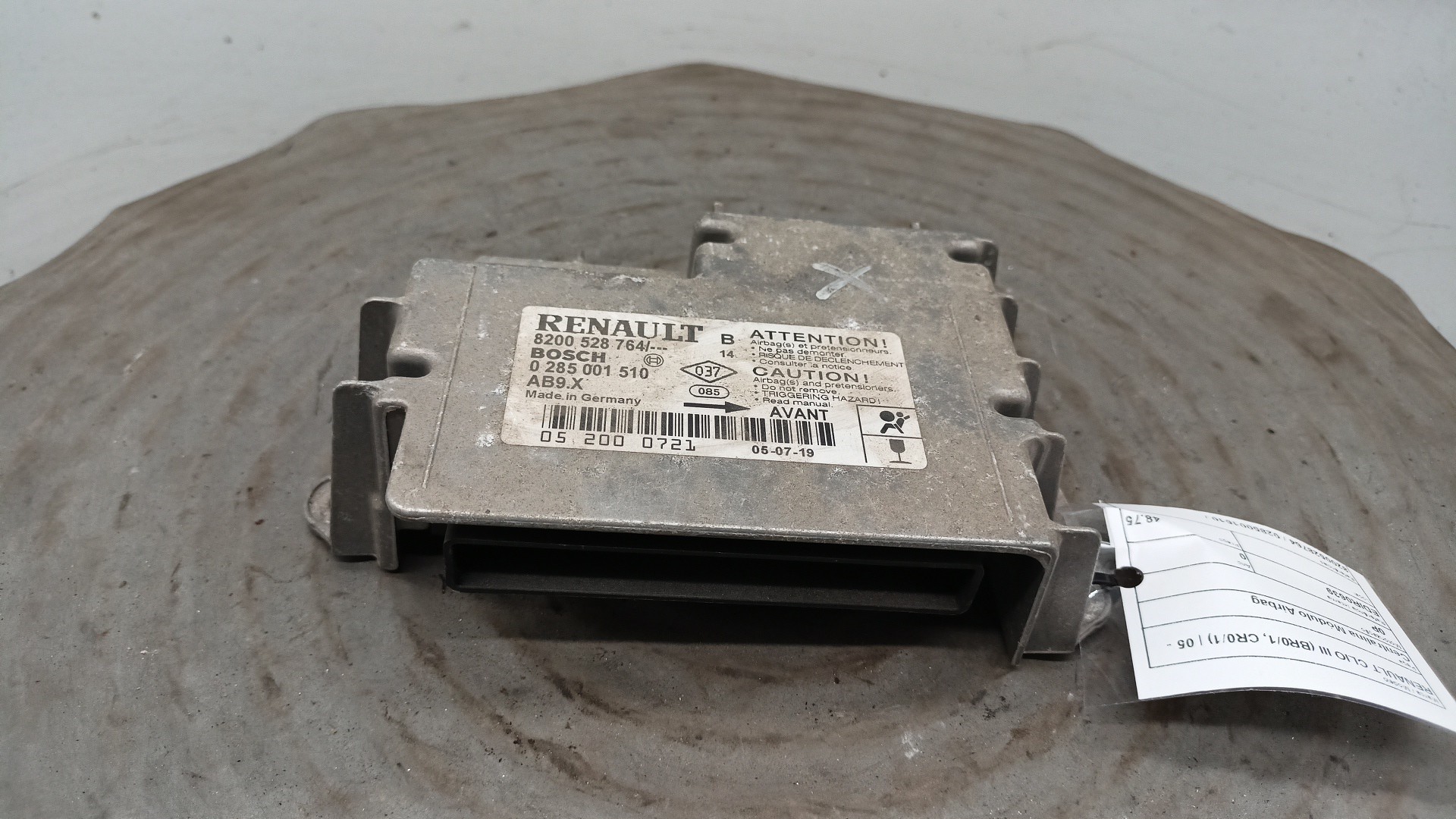 Centralina Módulo Airbag RENAULT CLIO III (BR0/1, CR0/1) | 05 - 