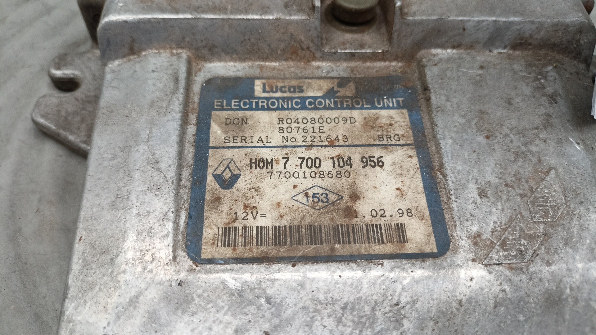Engine Module RENAULT CLIO II Caixa (SB0/1/2_) | 98 -  Imagem-3
